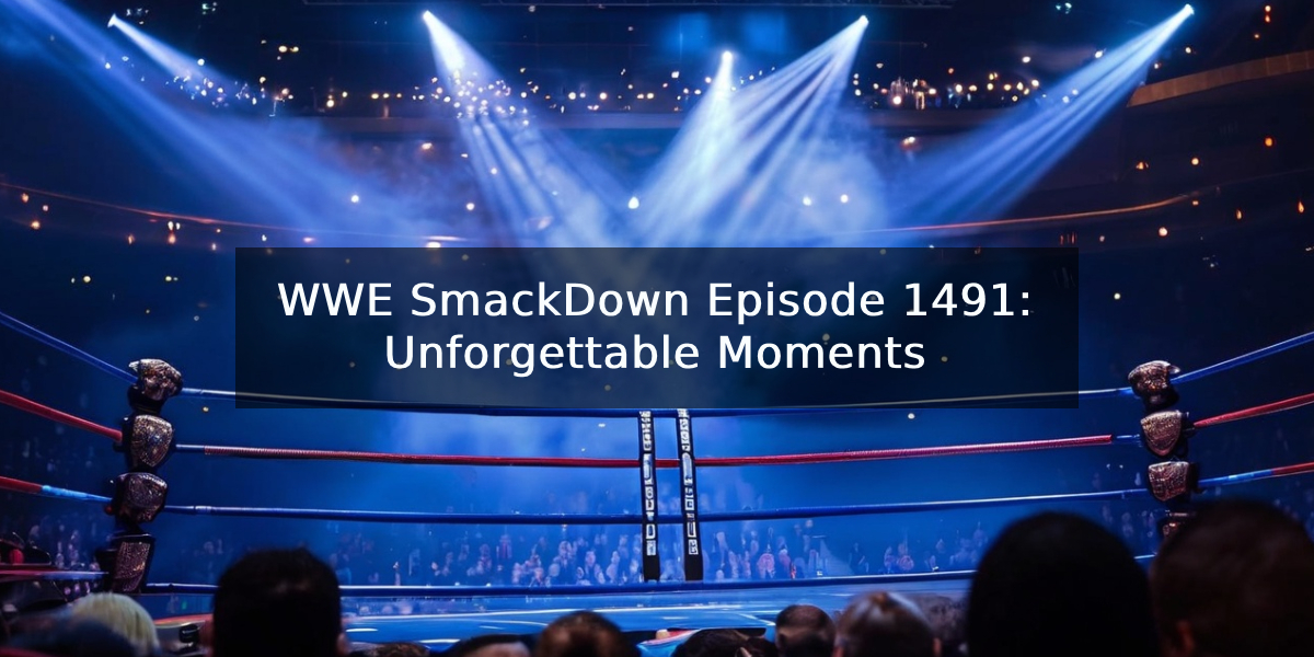 WWE SmackDown Episode 1491