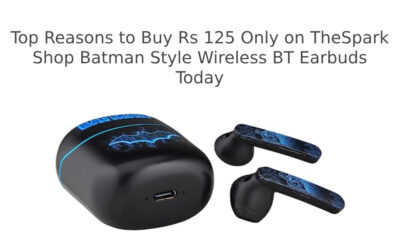 Rs 125 Only on TheSpark Shop Batman Style Wireless BT Earbuds